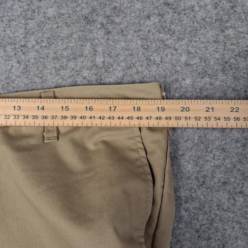 Lee Total Freedom Khaki Pants Mens 38x29 Tan Relaxed Fit Chino Trousers